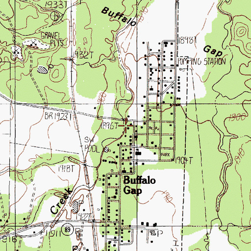 Topographic Map of Shades of Hope Rehabilitation Center, TX