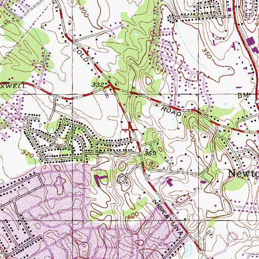 Topographic Map of Shaker Road Loudonville Fire Department Station 2, NY