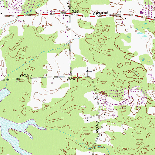 Topographic Map of Vischer Ferry Fire District Station 3, NY