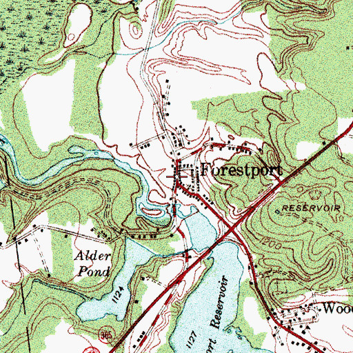 Topographic Map of Forestport Fire Department, NY