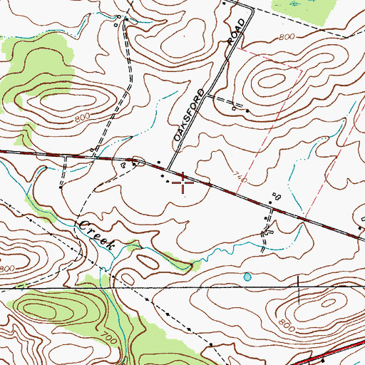 Topographic Map of Sampsonsville Volunteer Fire Department, NY