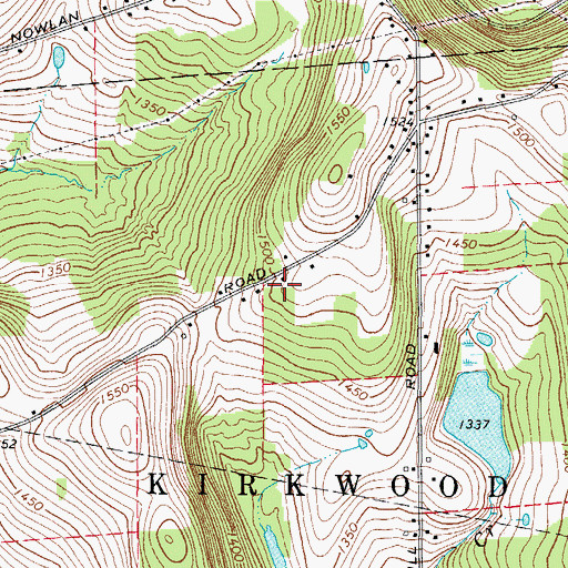 Topographic Map of Five Mile Point Fire Company, NY