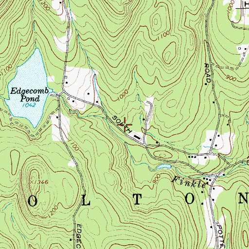 Topographic Map of Bolton Landing Volunteer Fire Company Station 2, NY