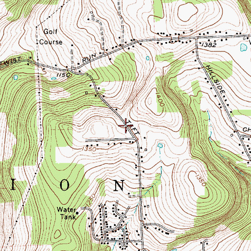 Topographic Map of Union Center Fire Company Station 2, NY
