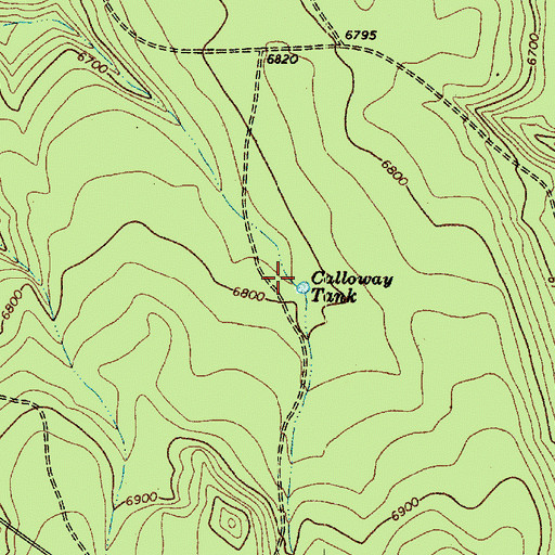 Topographic Map of Calloway Tank, AZ
