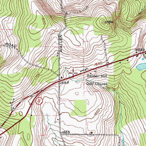 Topographic Map of Hapursville Fire Department Station 2, NY