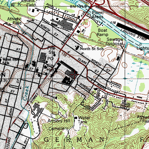 Topographic Map of Remington Arms Company Fire Brigade, NY