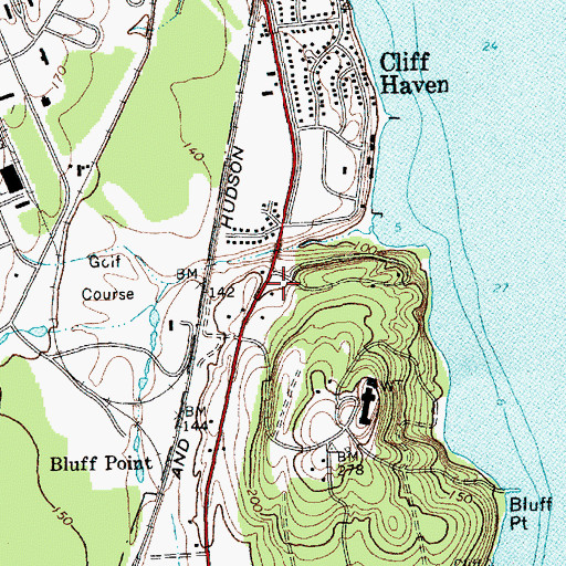 Topographic Map of South Plattsburgh Fire Department, NY