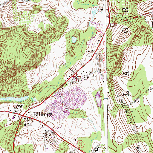 Topographic Map of S W Phelps LaGrange Fire Company 1, NY