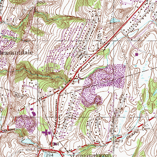 Topographic Map of Speigletown District Volunteer Fire Company, NY