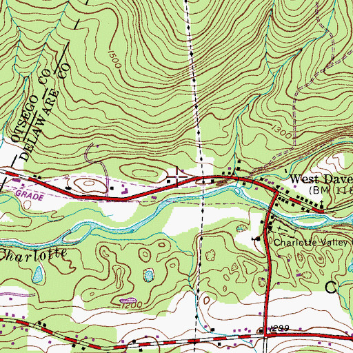 Topographic Map of Cooperstown Medical Transport, NY