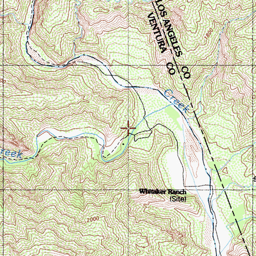 Topographic Map of Kesters Camp, CA