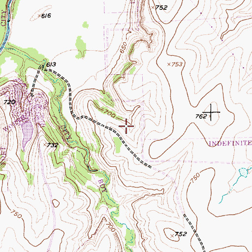 Topographic Map of Kindred Hospital - Tarrant County Fort Worth Southwest, TX