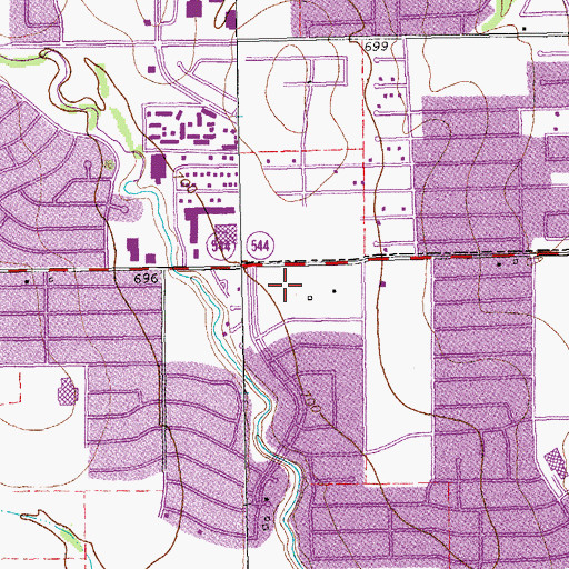 Topographic Map of HealthSouth Plano Rehabilitation Hospital, TX