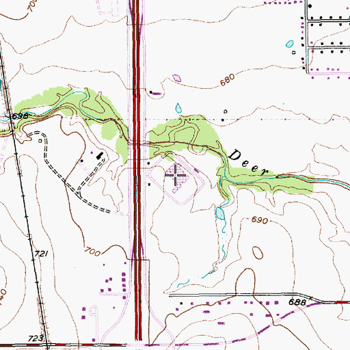 Topographic Map of Texas Health Huguley Hospital Fort Worth South, TX