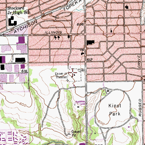 Topographic Map of Renaissance Hospital, TX