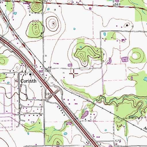 Topographic Map of Atrium Medical Center, TX
