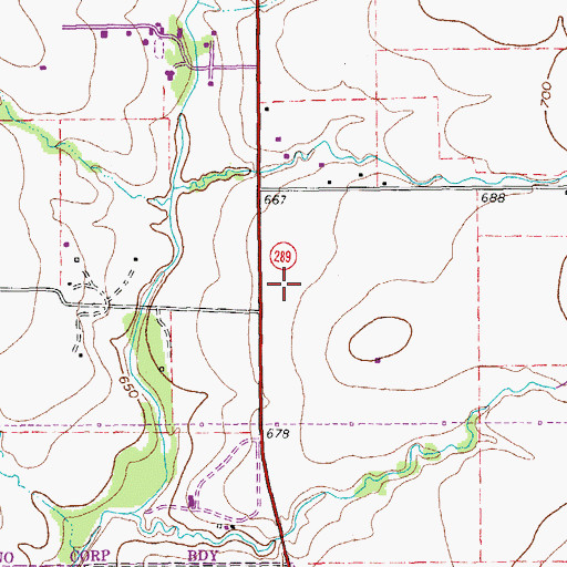 Topographic Map of LifeCare Hospitals of Plano, TX