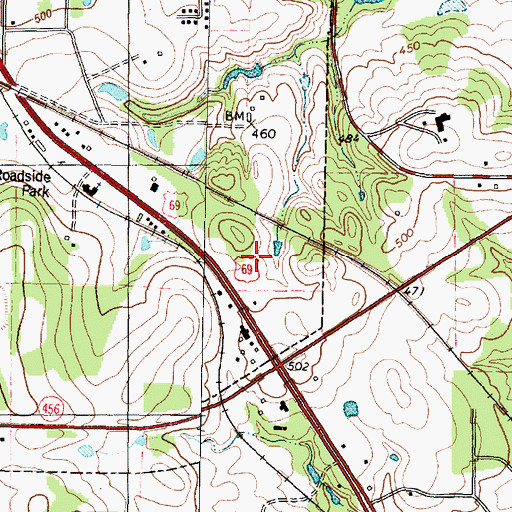 Topographic Map of CHRISTUS Mother Frances Hospital - Jacksonville, TX