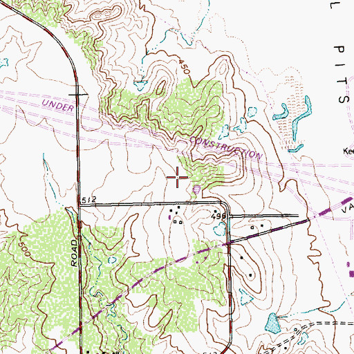 Topographic Map of Baylor Surgical Hospital at Las Colinas, TX