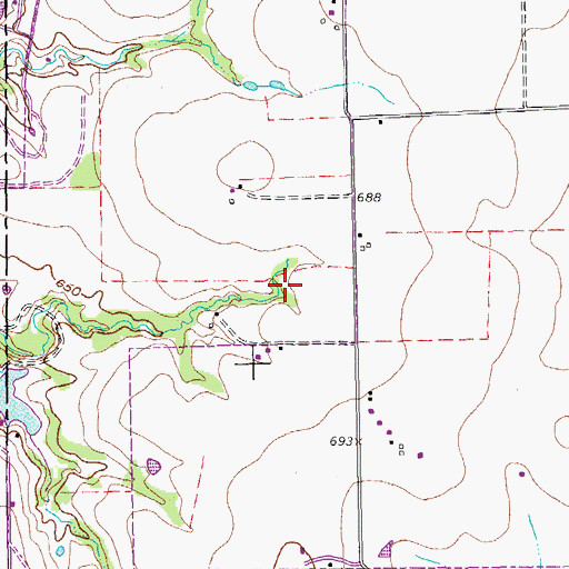 Topographic Map of Texas Health Center for Diagnostics and Surgery, TX