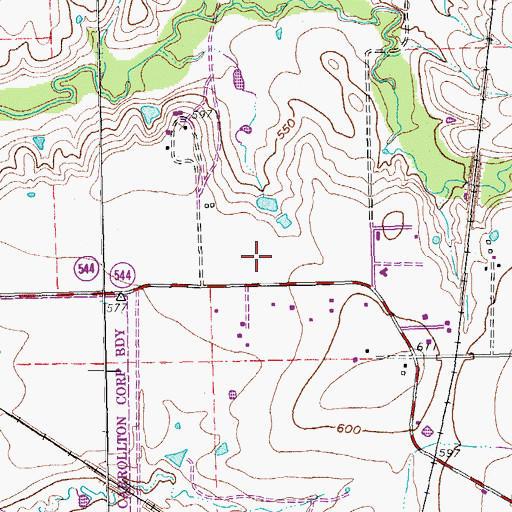 Topographic Map of Regency Hospital of North Dallas, TX