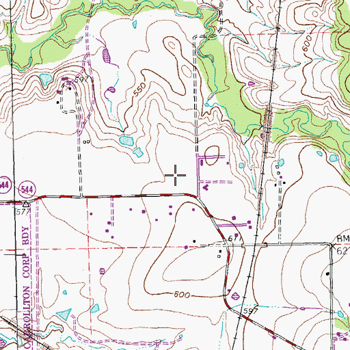 Topographic Map of Select Specialty Hospital - Dallas, TX