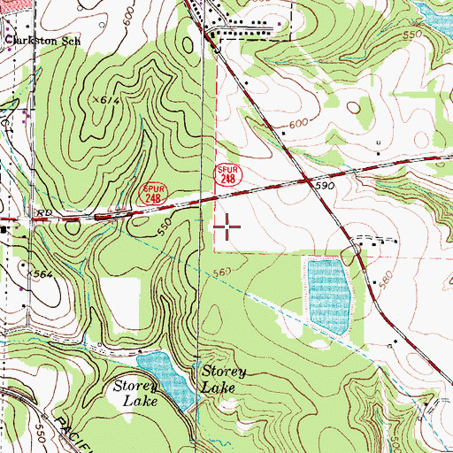 Topographic Map of East Texas Medical Center - Behavioral Health Center, TX