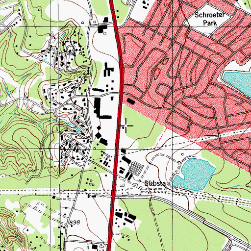 Topographic Map of Seton Northwest Hospital, TX