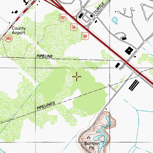 Topographic Map of The Medical Center of Southeast Texas, TX