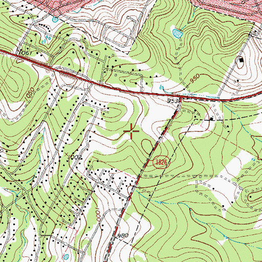 Topographic Map of Seton Southwest Healthcare Center, TX