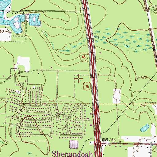 Topographic Map of HealthSouth Rehabilitation Hospital of North Houston, TX