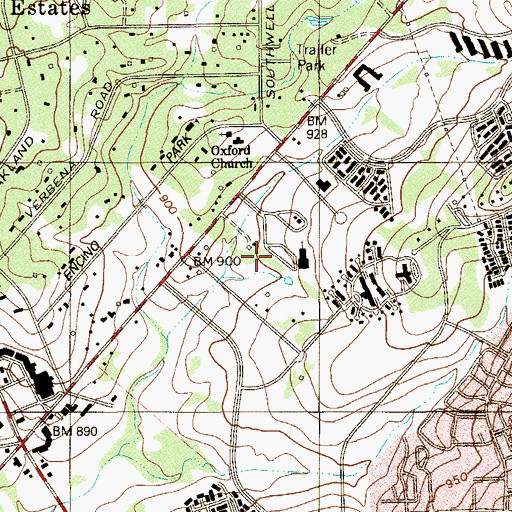 Topographic Map of Foundation Surgical Hospital of San Antonio, TX