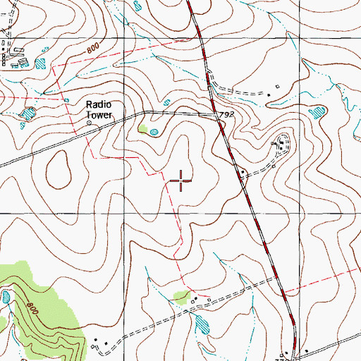 Topographic Map of Seton Medical Center Williamson, TX