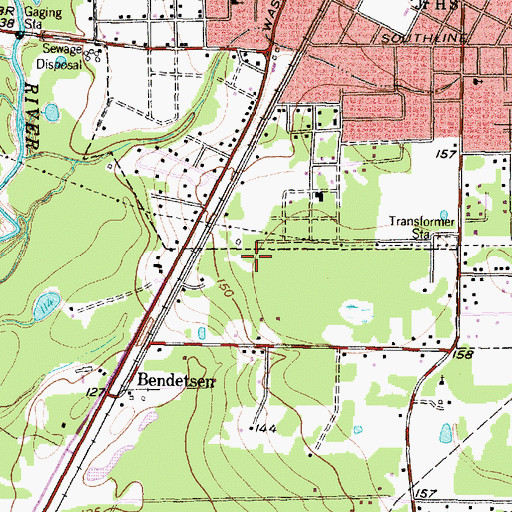 Topographic Map of Doctors Diagnostic Hospital, TX