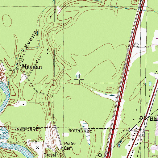 Topographic Map of Memorial Hermann Surgical Hospital Kingwood, TX