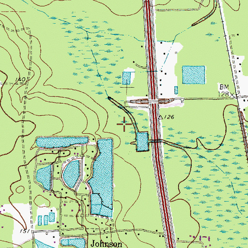 Topographic Map of Saint Luke's The Woodlands Hospital, TX