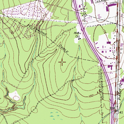 Topographic Map of Cornerstone Hospital Conroe, TX