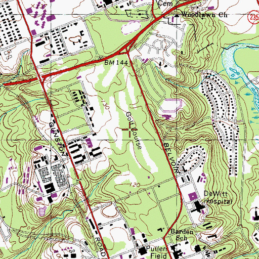 Topographic Map of Fort Belvoir Community Hospital, VA