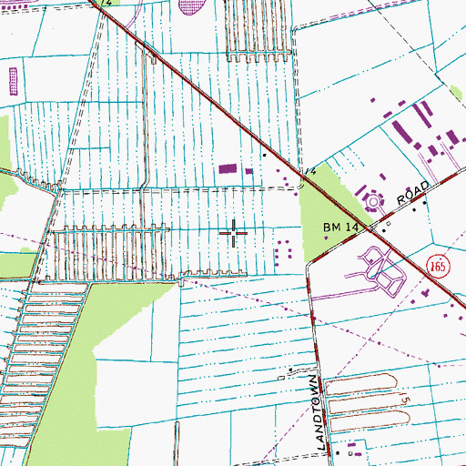 Topographic Map of Sentara Princess Anne Hospital, VA