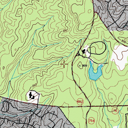 Topographic Map of Saint Francis Medical Center, VA