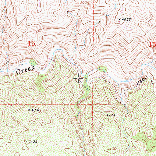 Topographic Map of Kinley Creek, CA