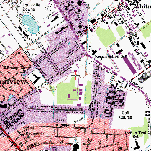 Topographic Map of Rural Metro Ambulance Service, KY