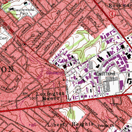 Topographic Map of American Medical Response, KY