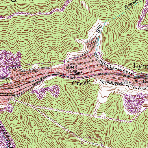 Topographic Map of Johnsons Lifecare Ambulance Service, KY