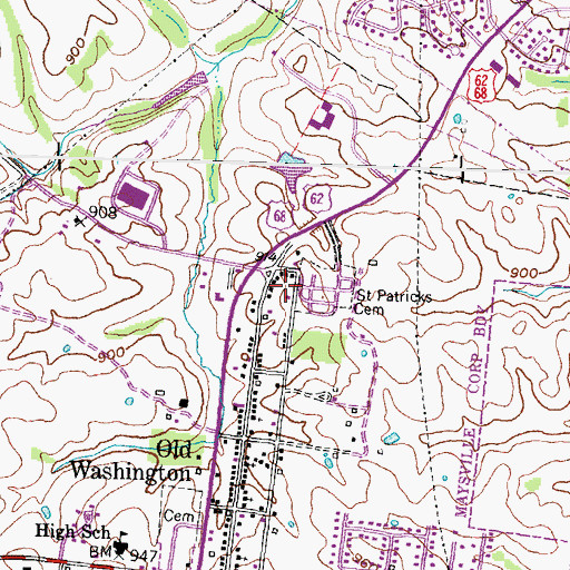 Topographic Map of Regional Transport Ambulance Service, KY