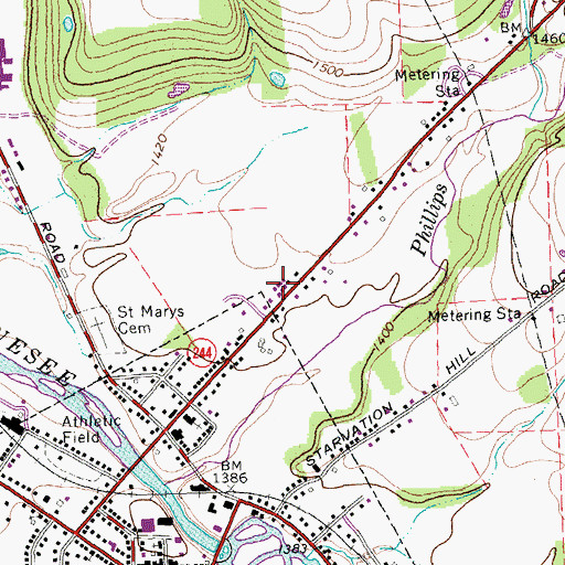 Topographic Map of Amity Rescue Squad, NY