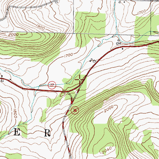Topographic Map of Jasper Volunteer Ambulance, NY