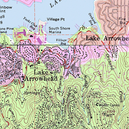 Topographic Map of Kuffel Canyon, CA