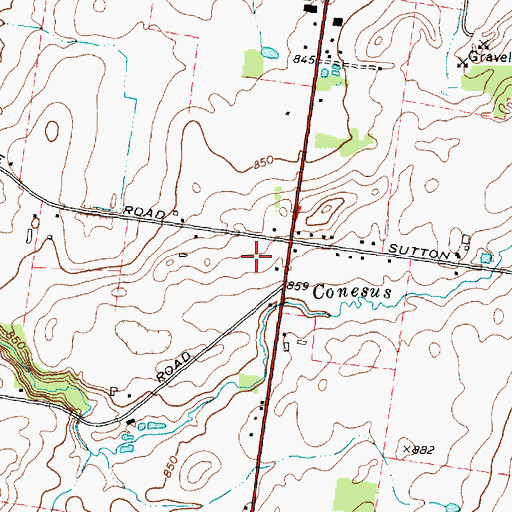 Topographic Map of Avon Rotary - Lions Ambulance Service, NY